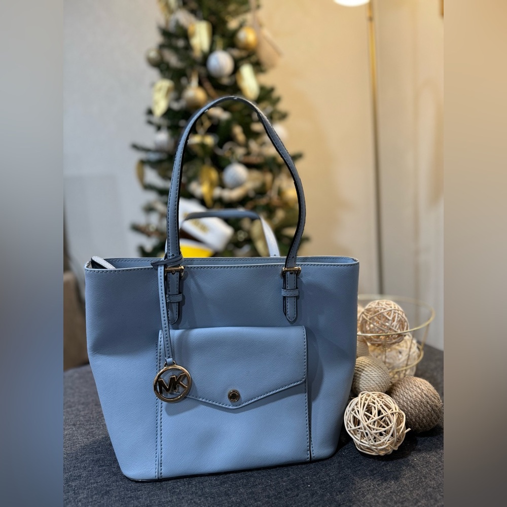 Michael Kors Baby Blue Tote Bag – Great Condition!